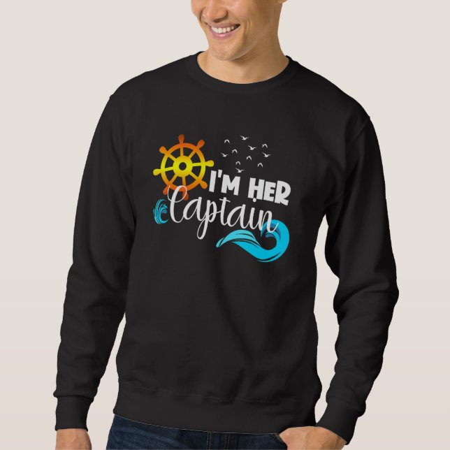 Anchor Captain Couple Cruise Valentine's Day Match Sweatshirt (Vorderseite)