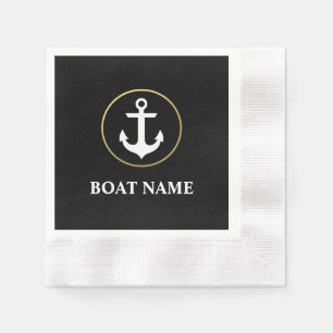 Anchor Cocktail Black Gold Serviette