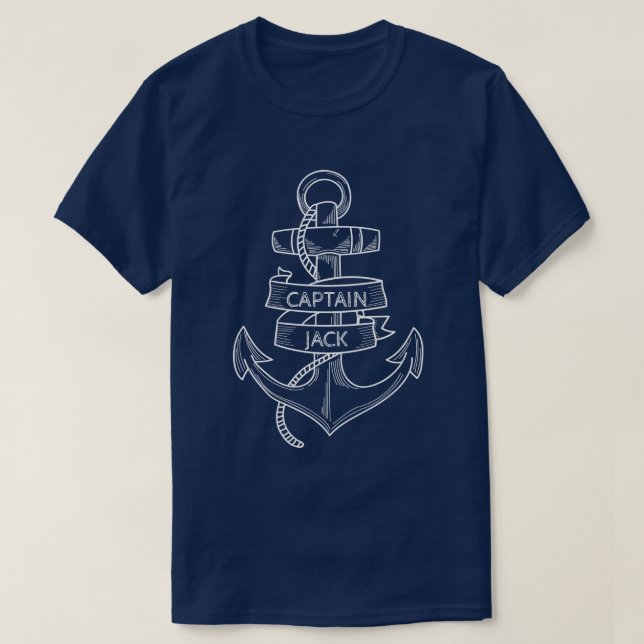 Anchor Custom Captain Men's Navy T T-Shirt (Design vorne)