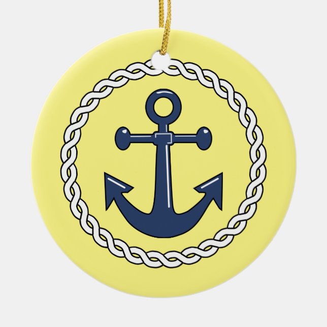 Anchor Dated Christmas Ornament (Vorne)