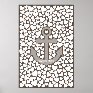 Anchor Guest Book Poster - 250 Unterschriften