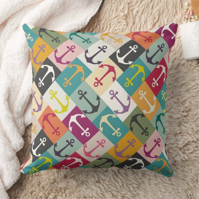 anchor herringbone mana kissen (Decke)