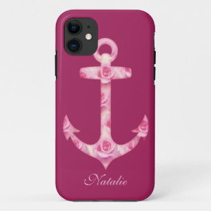 Anchor iPhone 5 Fall Floral rosa Blume Case-Mate iPhone Hülle
