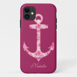 Anchor iPhone 5 Fall Floral rosa Blume Case-Mate iPhone Hülle