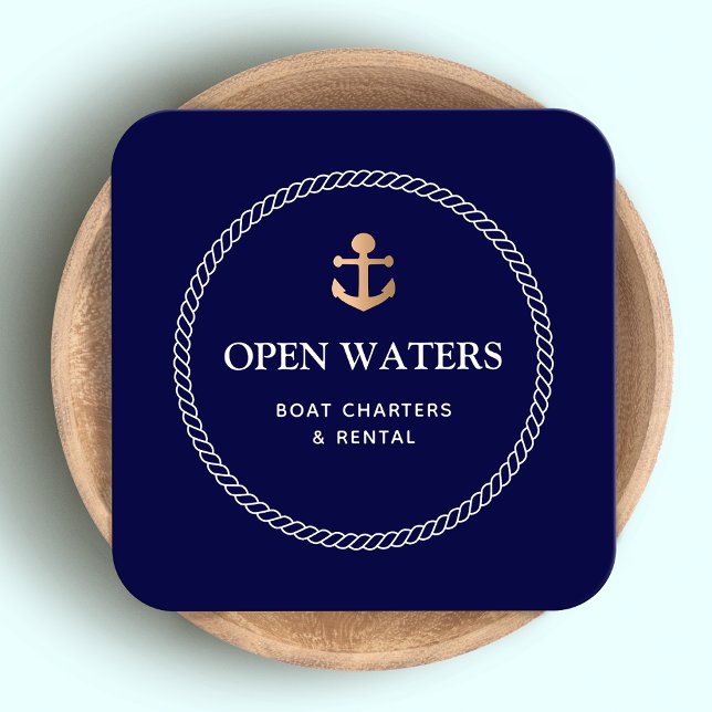 Anchor Marina Quadratische Visitenkarte (Von Creator hochgeladen)