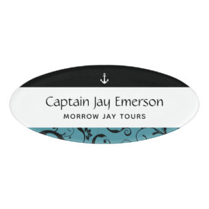 Anchor Maritime Staff Pro Damask Namenschild