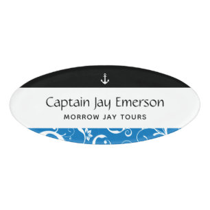 Anchor Maritime Staff Pro Damask Namenschild