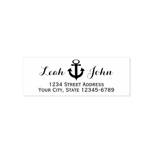 Anchor Nautical Address Permastempel (Design)