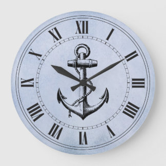 Anchor Nautical Große Wanduhr