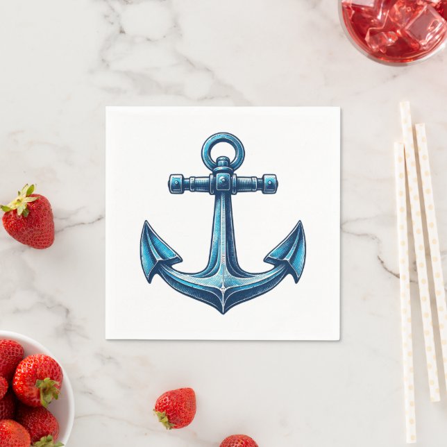 Anchor Nautical Paper Napkins Serviette (Beispiel)