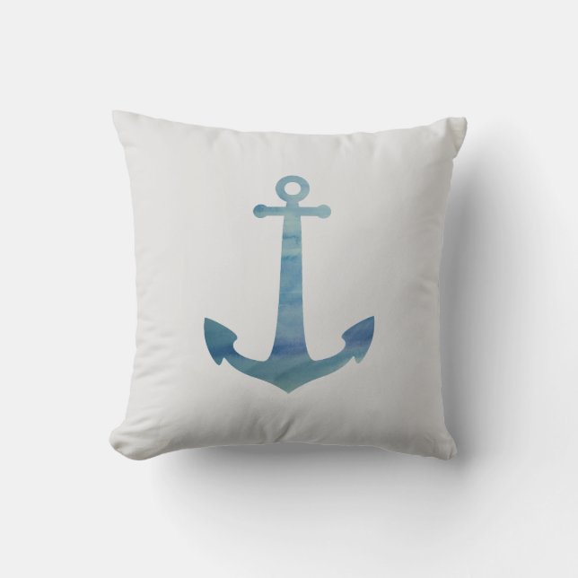 Anchor Nautical Pillow Kissen (Vorderseite)