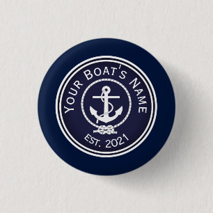 Anchor Nautical Siegel Button