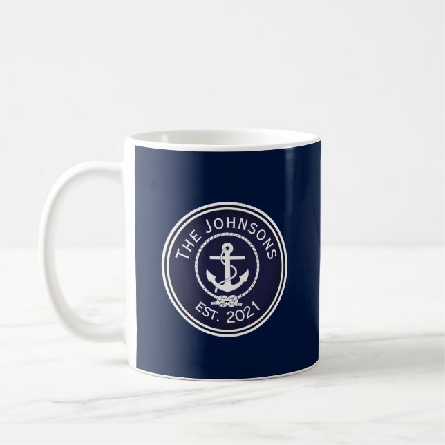 Anchor Nautical Siegel Kaffeetasse (Links)