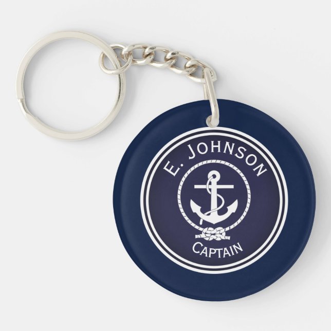Anchor Nautical Siegel Schlüsselanhänger (Vorderseite)