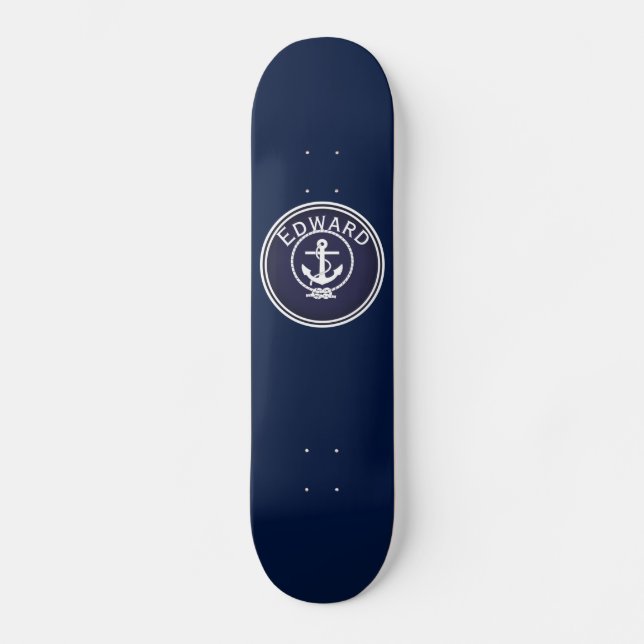 Anchor Nautical Siegel Skateboard (Vorderseite)