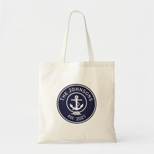 Anchor Nautical Siegel Tragetasche (Vorne)