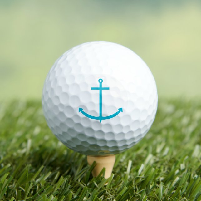 Anchor Nautical Turquoise Golfball (Insitu T-Shirt)