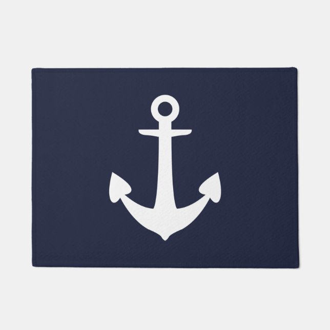 Anchor Navy Doormat Fußmatte (Vorderseite)