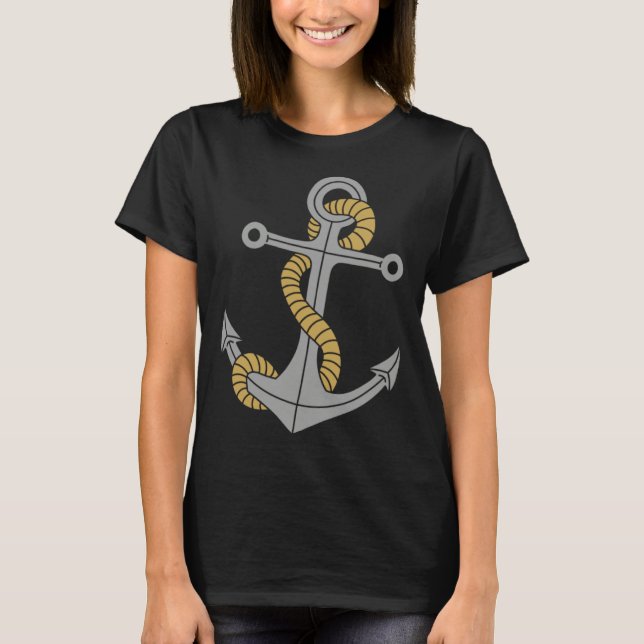 Anchor Sailboat Nautical Sailor Anchor Sailing T-Shirt (Vorderseite)