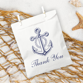 Anchor Sailor Navy Blue Nautical Wedding Vielen Da Geschenktütchen