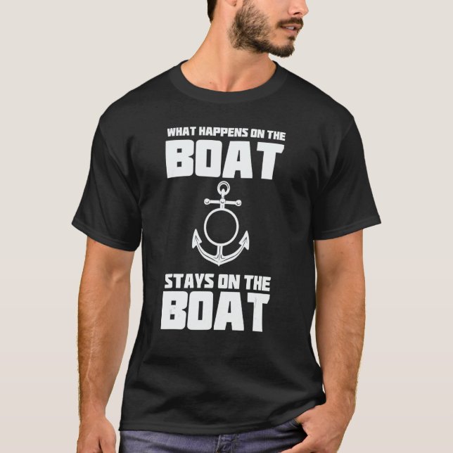 Anchor Saying Nautical Captain Souvenir North Sea T-Shirt (Vorderseite)