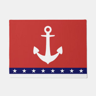 Anchor Star Stripe Doormat Fußmatte