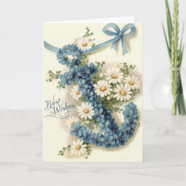 Anchor Vergessen-Me-not Daisy Karte