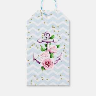 Anchor Watercolor Personalisierte Geschenkmarke Geschenkanhänger