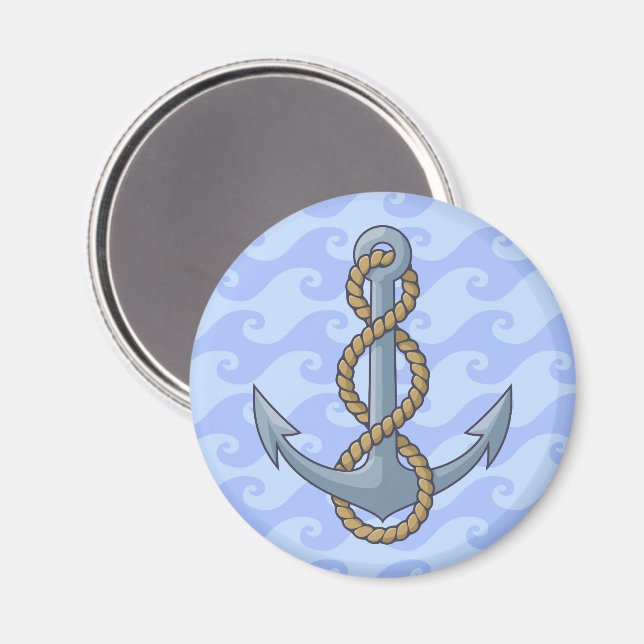 Anchor with Rope Magnet (Vorderseite/Rückseite)