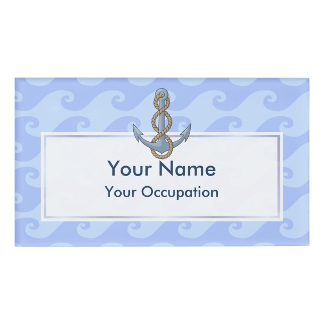 Anchor with Rope Namenschild (Vorderseite)