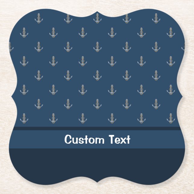 Anchor with Rope Untersetzer (Vorderseite)