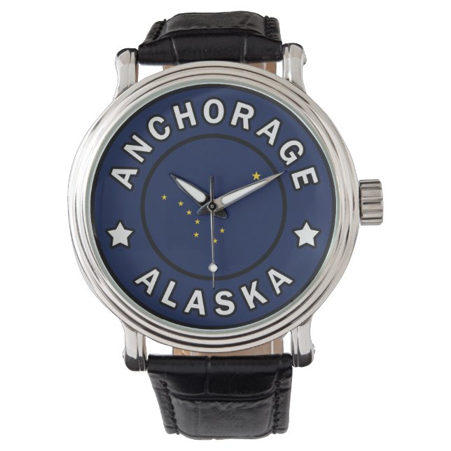 Anchorage Alaska Armbanduhr (Vorderseite)