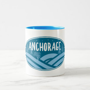 Anchorage Alaska Außenbereich Zweifarbige Tasse