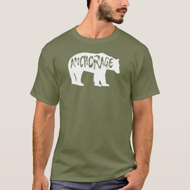 Anchorage Alaska Bear T-Shirt (Vorderseite)
