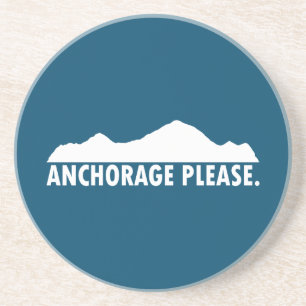 Anchorage Alaska Bitte Getränkeuntersetzer