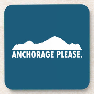 Anchorage Alaska Bitte Getränkeuntersetzer