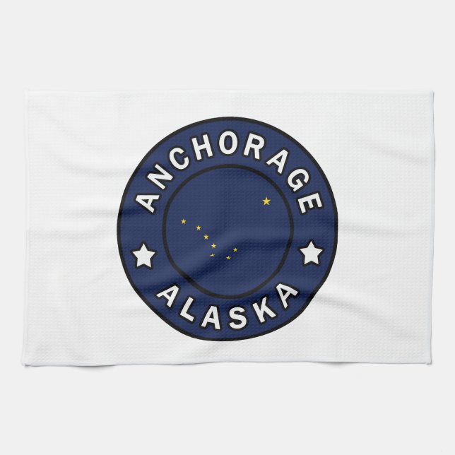 Anchorage Alaska Handtuch (Horizontal)