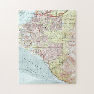 Anchorage Alaska Map (1994) Puzzle