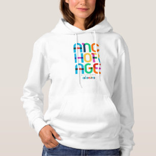 Anchorage Alaska Mitte Jahrhundert, Pop Art, Hoodie