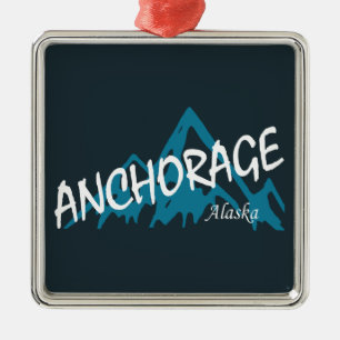 Anchorage Alaska Ornament Aus Metall