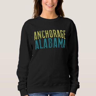 Anchorage Alaska Pazifikküste Gestapelt  1 Sweatshirt