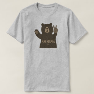 Anchorage Alaska Peace Bear T-Shirt