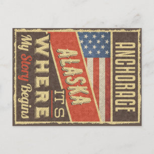 Anchorage Alaska Postkarte