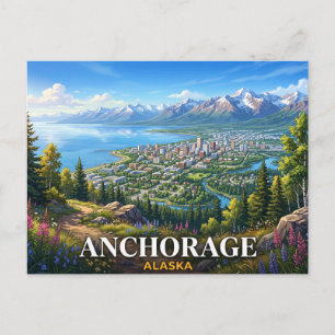 Anchorage Alaska Postkarte