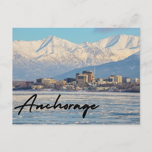 Anchorage Alaska Postkarte (Vorderseite)