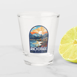 Anchorage Alaska Reisemöglichkeiten Schnapsglas