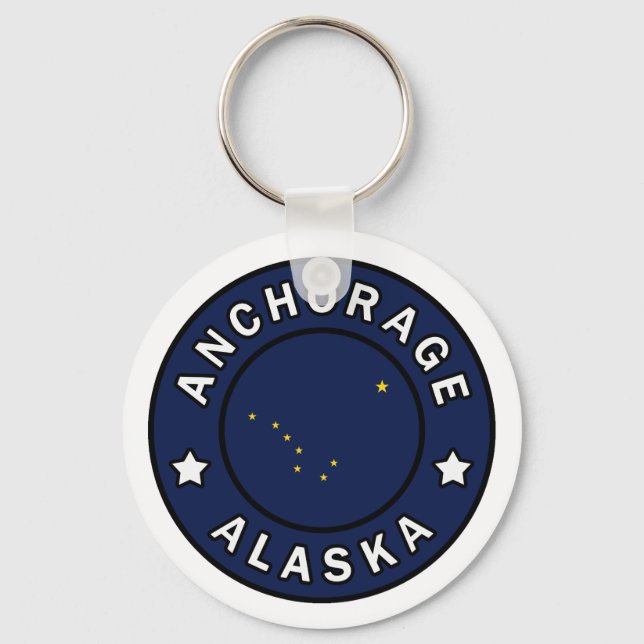 Anchorage Alaska Schlüsselanhänger (Vorderseite)