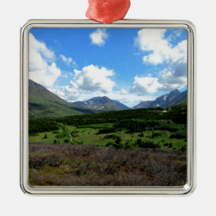 Anchorage Alaska Silbernes Ornament