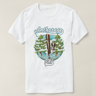 Anchorage Alaska Ski-Logo T-Shirt