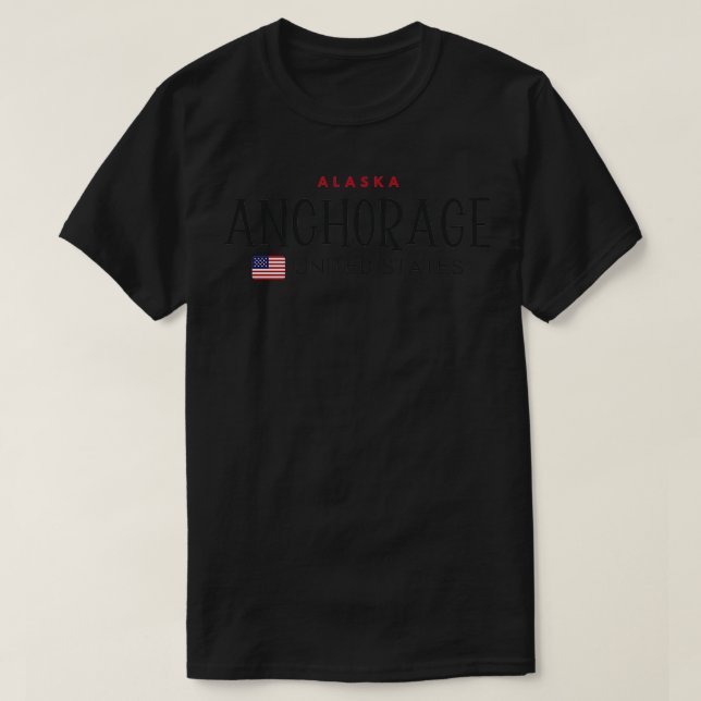 Anchorage Alaska United Staaten TShirt (Design vorne)